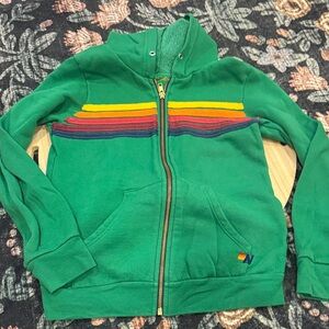 Girls Aviator Nation zip up hoodie size 12
